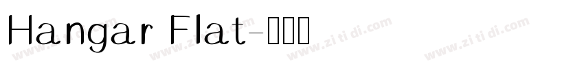 Hangar Flat字体转换